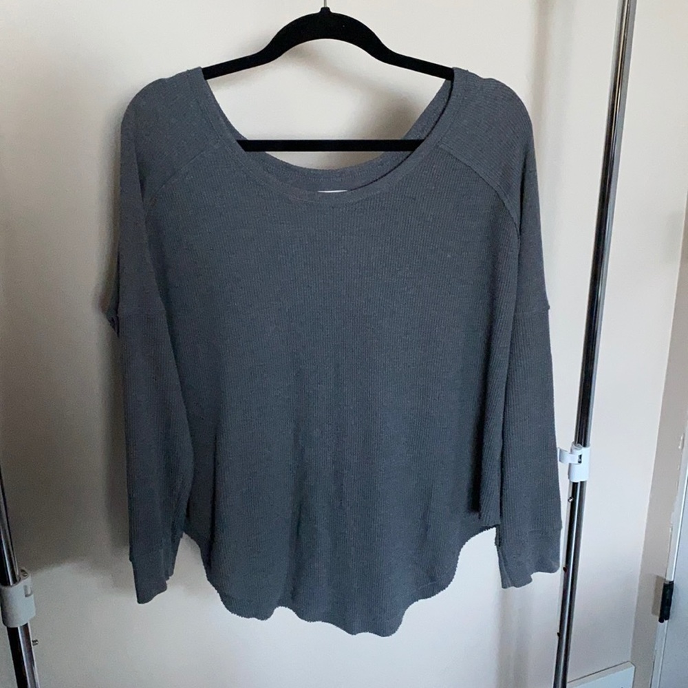TNA waffle knit long sleeve